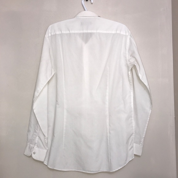 Peter England Classic White Buttoned Down Shirt - Picture 9 of 11